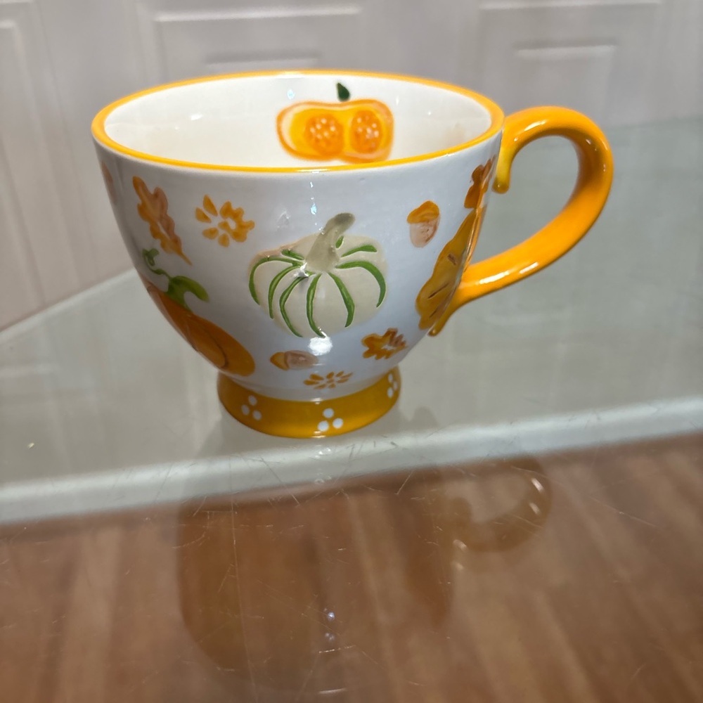 Potter's  Studio Beautiful Pumpkins  Latte 14oz Mug